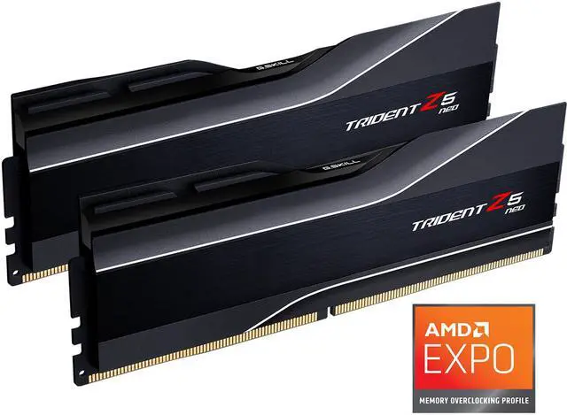 Main image of G.SKILL Trident Z5 Neo Series AMD EXPO 32GB (2 x 16GB) 288-Pin PC RAM DDR5 6000 (PC5 48000) Desktop Memory Model F5-6000J3238F16GX2-TZ5N