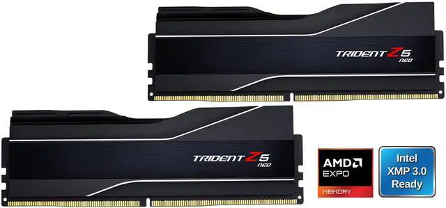 Alt view image 2 of 5 - G.SKILL Trident Z5 Neo Series AMD EXPO 32GB (2 x 16GB) 288-Pin PC RAM DDR5 6000 (PC5 48000) Desktop Memory Model F5-6000J3636F16GX2-TZ5N