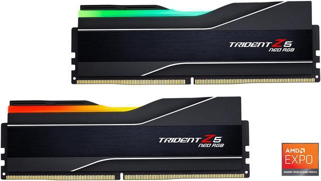 Alt view image 3 of 5 - G.SKILL Trident Z5 Neo RGB Series AMD EXPO 32GB (2 x 16GB) 288-Pin PC RAM DDR5 6000 (PC5 48000) Desktop Memory Model F5-6000J3238F16GX2-TZ5NR