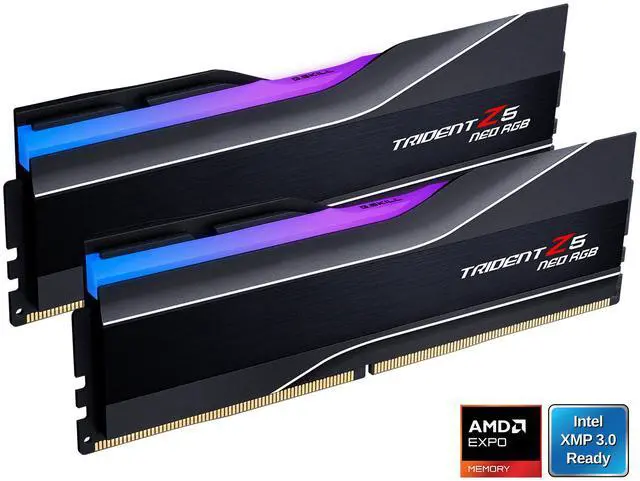 Main image of G.SKILL Trident Z5 Neo RGB Series 64GB (2 x 32GB) 288-Pin PC RAM DDR5 6000 (PC5 48000) Desktop Memory