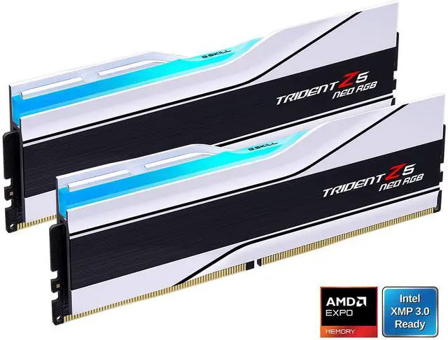 Main image of G.SKILL Trident Z5 Neo Series 64GB (2 x 32GB) 288-Pin PC RAM DDR5 6000 (PC5 48000) Desktop Memory Model F5-6000J3036G32GX2-TZ5NRW
