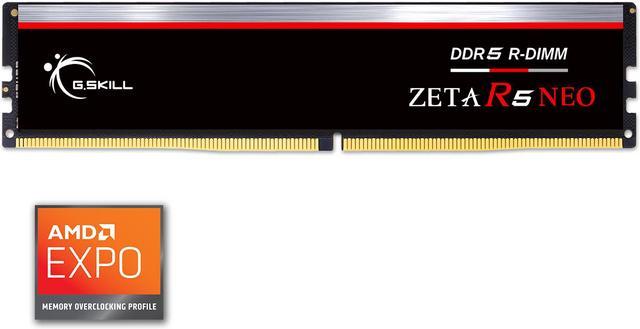 G.SKILL Zeta R5 Neo 64GB (4 x 16GB) ECC Registered DDR5 6400 R-DIMM (PC5  51200) Server Memory Model F5-6400R3239G16GQ4-ZR5NK