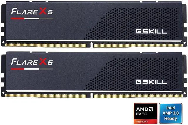 Main image of G.SKILL Flare X5 96GB (2 x 48GB) 288-Pin PC RAM DDR5 5200 (PC5 41600) Desktop Memory Model F5-5200J4040A48GX2-FX5