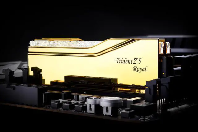 Alt view image 2 of 4 - G.SKILL Trident Z5 Royal Series 32GB (2 x 16GB) 288-Pin PC RAM DDR5 6400 (PC5 51200) Desktop Memory Model F5-6400J3039G16GX2-TR5G
