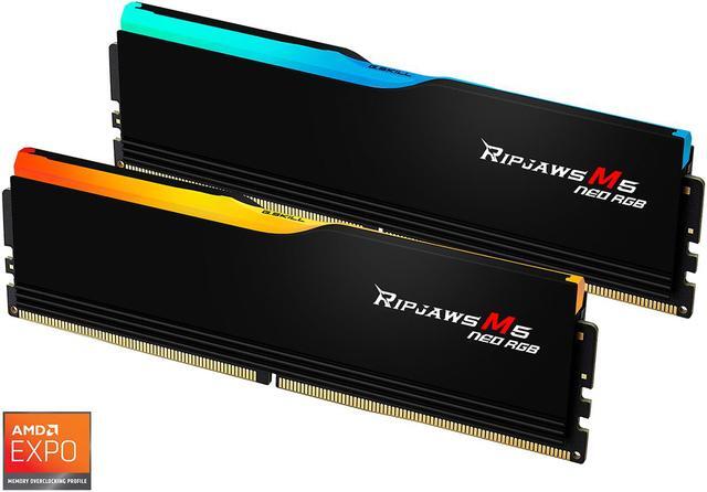 Alt view image 2 of 5 - G.SKILL Ripjaws M5 Neo RGB Series 32GB (2 x 16GB) 288-Pin PC RAM DDR5 6000 (PC5 48000) Desktop Memory