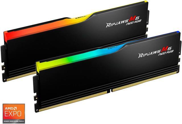 Alt view image 3 of 5 - G.SKILL Ripjaws M5 Neo RGB Series 32GB (2 x 16GB) 288-Pin PC RAM DDR5 6000 (PC5 48000) Desktop Memory
