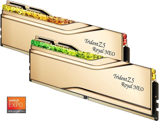 Alt view image 2 of 5 - G.SKILL Trident Z5 Royal Series 32GB (2 x 16GB) 288-Pin PC RAM DDR5 6000 (PC5 48000) Desktop Memory Model F5-6000J2636H16GX2-TR5NG