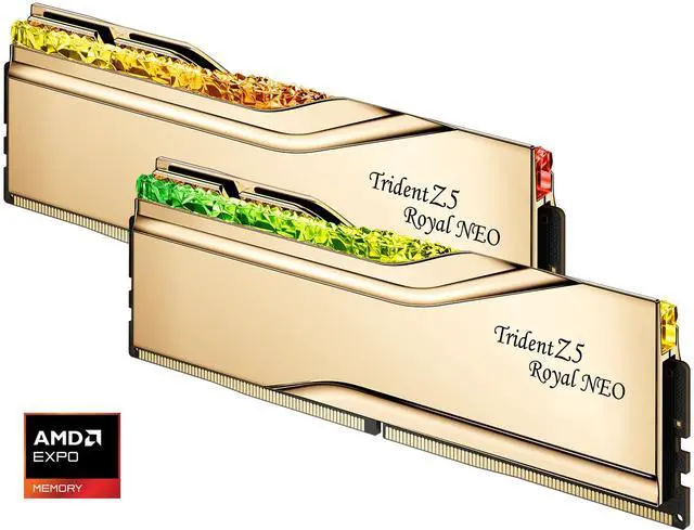 Alt view image 3 of 6 - G.SKILL Trident Z5 Royal Series 32GB (2 x 16GB) 288-Pin PC RAM DDR5 6400 (PC5 51200) Desktop Memory Model F5-6400J3039G16GX2-TR5NG