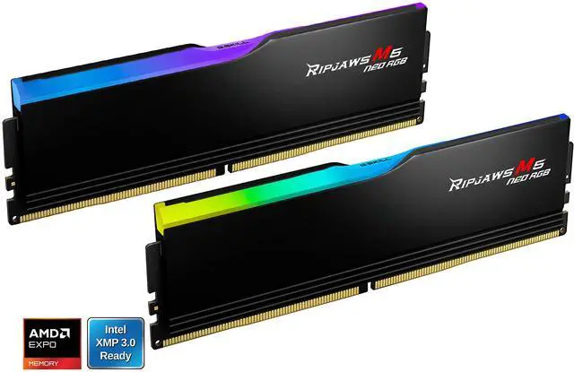 Alt view image 3 of 5 - G.SKILL Ripjaws M5 Neo RGB Series 32GB (2 x 16GB) 288-Pin PC RAM DDR5 6000 (PC5 48000) Desktop Memory