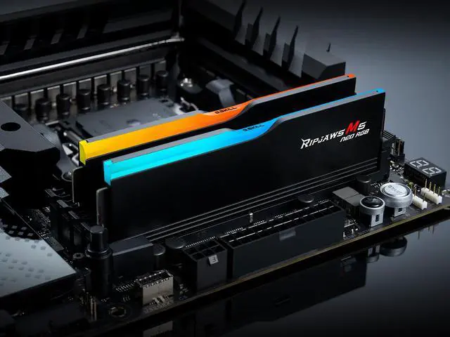 Alt view image 5 of 5 - G.SKILL Ripjaws M5 Neo RGB Series 32GB (2 x 16GB) 288-Pin PC RAM DDR5 6000 (PC5 48000) Desktop Memory
