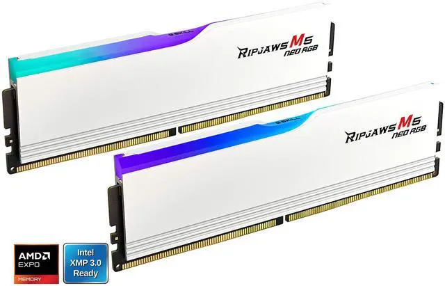 Alt view image 2 of 5 - G.SKILL Ripjaws M5 Neo RGB Series 32GB (2 x 16GB) 288-Pin PC RAM DDR5 6000 (PC5 48000) Desktop Memory