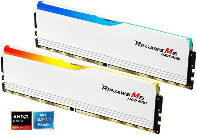 Alt view image 3 of 5 - G.SKILL Ripjaws M5 Neo RGB Series 32GB (2 x 16GB) 288-Pin PC RAM DDR5 6000 (PC5 48000) Desktop Memory