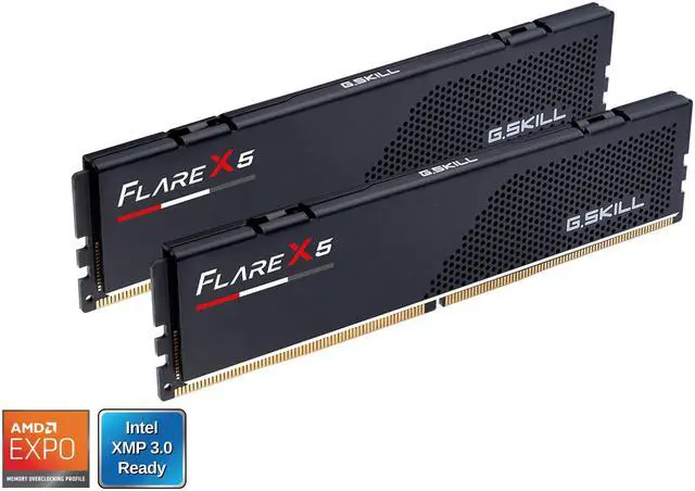 Alt view image 3 of 5 - G.SKILL Flare X5 64GB (2 x 32GB) 288-Pin PC RAM DDR5 6000 (PC5 48000) Desktop Memory Model F5-6000J3636F32GX2-FX5