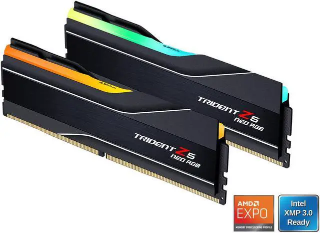 Alt view image 3 of 6 - G.SKILL Trident Z5 Neo Series 64GB (2 x 32GB) 288-Pin PC RAM DDR5 6000 (PC5 48000) Desktop Memory Model F5-6000J3636F32GX2-TZ5NR
