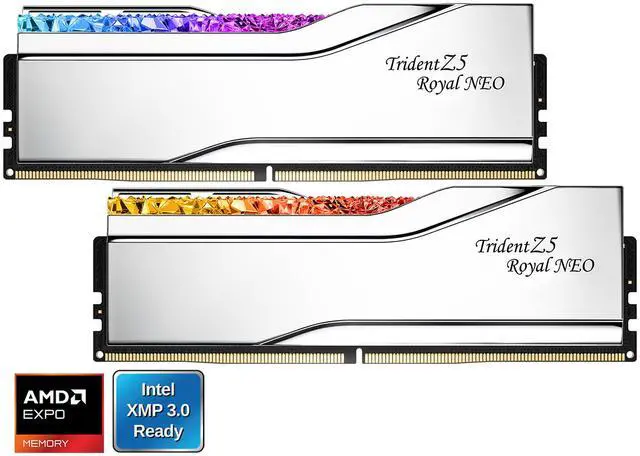 Main image of G.SKILL Trident Z5 Royal Series 64GB (2 x 32GB) 288-Pin PC RAM DDR5 6000 (PC5 48000) Desktop Memory Model F5-6000J3036G32GX2-TR5NS