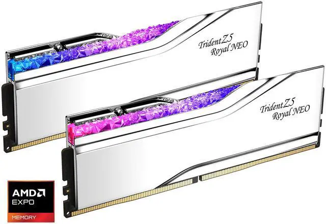 Alt view image 2 of 5 - G.SKILL Trident Z5 Royal Series 32GB (2 x 16GB) 288-Pin PC RAM DDR5 6400 (PC5 51200) Desktop Memory Model F5-6400J3239G16GX2-TR5NS