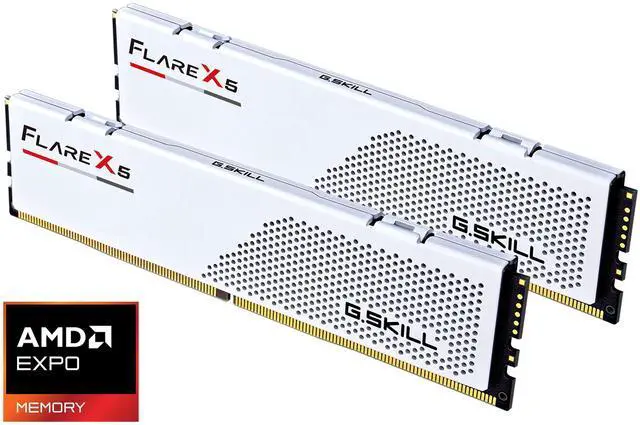 Main image of G.SKILL Flare X5 64GB (2 x 32GB) 288-Pin PC RAM DDR5 6000 (PC5 48000) Desktop Memory Model F5-6000J2836G32GX2-FX5W