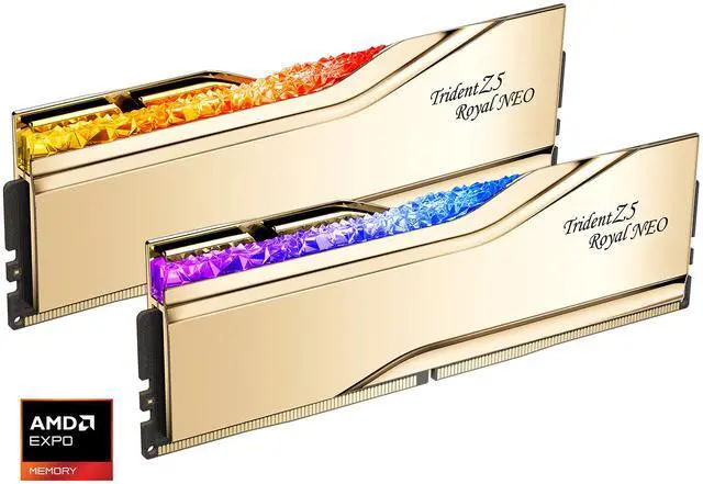 Alt view image 2 of 6 - G.SKILL Trident Z5 Royal Series 96GB (2 x 48GB) 288-Pin PC RAM DDR5 6000 (PC5 48000) Desktop Memory Model F5-6000J2836F48GX2-TR5NG