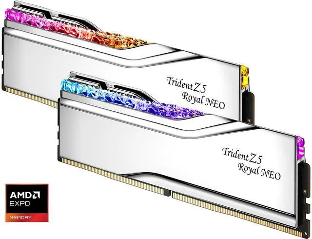 Alt view image 3 of 5 - G.SKILL Trident Z5 Royal Series 32GB (2 x 16GB) 288-Pin PC RAM DDR5 6000 (PC5 48000) Desktop Memory Model F5-6000J2636H16GX2-TR5NS