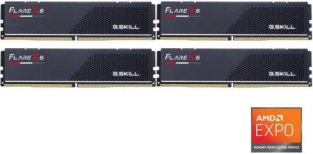 Alt view image 2 of 2 - G.SKILL Flare X5 192GB (4 x 48GB) 288-Pin PC RAM DDR5 6000 (PC5 48000) Desktop Memory Model F5-6000J2836G48GX4-FX5