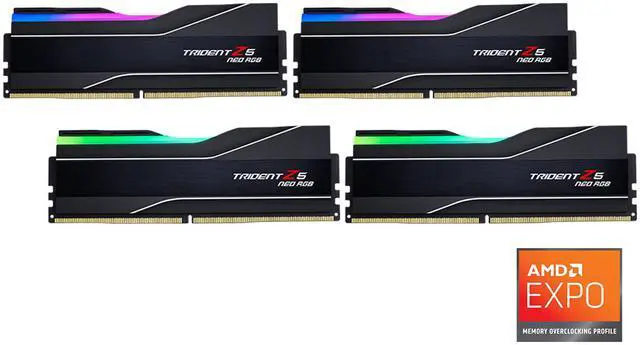 Alt view image 2 of 2 - G.SKILL Trident Z5 Neo RGB Series 256GB (4 x 64GB) 288-Pin PC RAM DDR5 6000 (PC5 48000) Desktop Memory Model F5-6000J3644D64GX4-TZ5NR