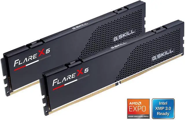 Main image of G.SKILL Flare X5 128GB (2 x 64GB) 288-Pin PC RAM DDR5 6000 (PC5 48000) Desktop Memory Model F5-6000J3644D64GX2-FX5