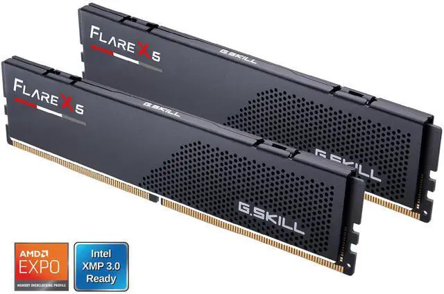Alt view image 3 of 3 - G.SKILL Flare X5 128GB (2 x 64GB) 288-Pin PC RAM DDR5 6000 (PC5 48000) Desktop Memory Model F5-6000J3644D64GX2-FX5