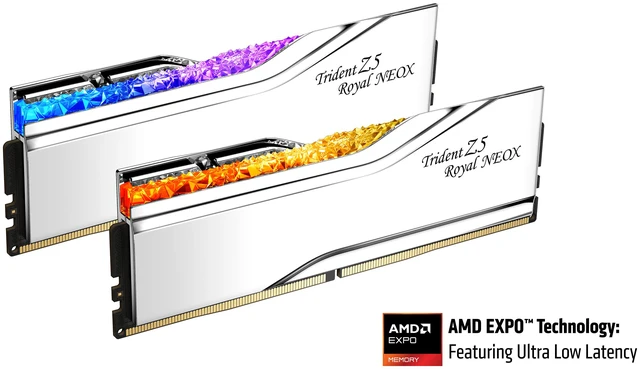 Alt view image 3 of 4 - G.SKILL Trident Z5 Royal NeoX Series 32GB (2 x 16GB) 288-Pin PC RAM DDR5 6000 (PC5 48000) Desktop Memory Model F5-6000A2836G16GX2-TR5NXS