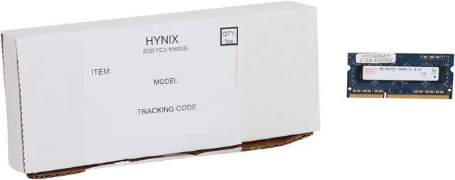 Alt view image 3 of 3 - Hynix 2GB 204-Pin DDR3 SO-DIMM DDR3 1333 (PC3 10600) Laptop Memory Model HMT325S6BFR8C-H9