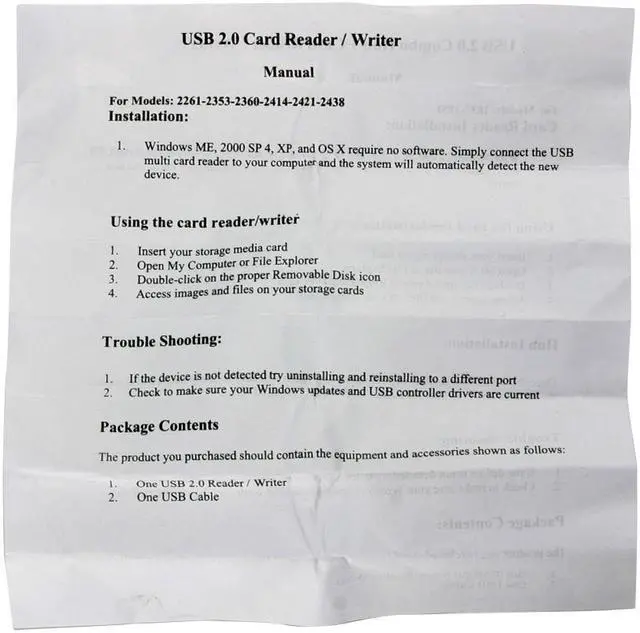 Alt view image 8 of 9 - PPA 2469 USB 2.0 Multi-Function Card Reader/Writer