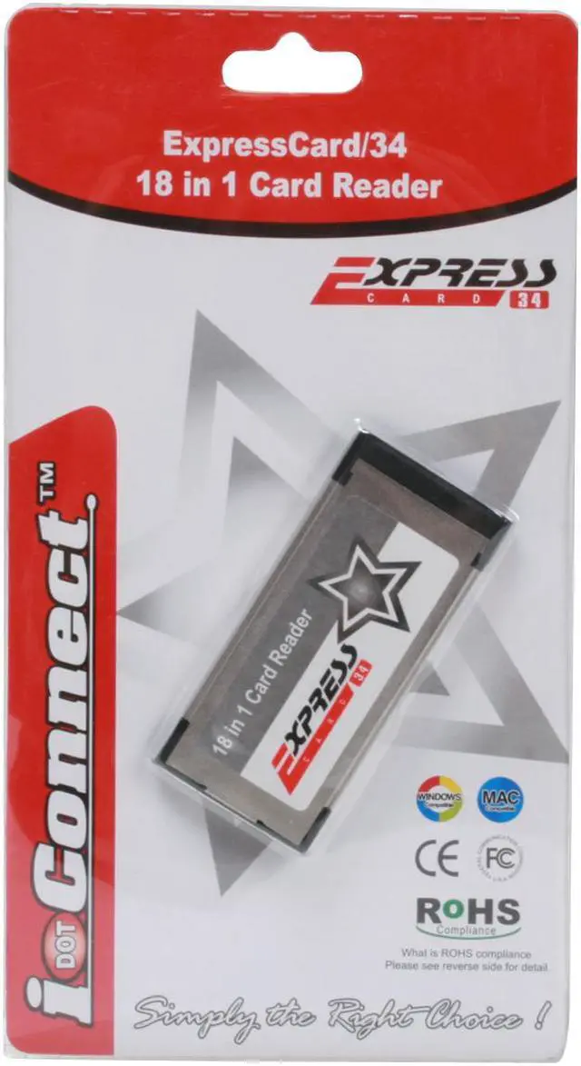Alt view image 4 of 4 - PPA 1196 18-in-1 ExpressCard slot Card Reader/Writer SDHC