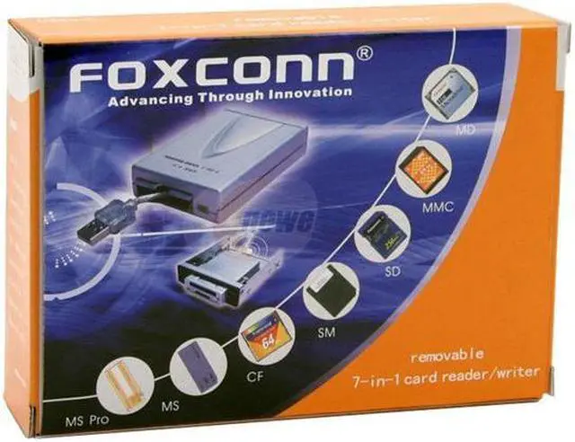 Alt view image 4 of 4 - Foxconn CR-06 7-in-1 USB 2.0 removable Card Reader/Writer