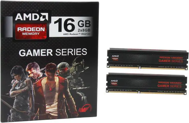 Alt view image 3 of 3 - AMD Radeon Gamer Series 16GB (2 x 8GB) DDR3 2133 (PC3 17000) Desktop Memory Model AG316G2130U2K