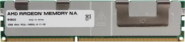 Main image of AMD Radeon 32GB ECC DDR3 1333 (PC3 10600) Server Memory Model AS332G1339L44LG