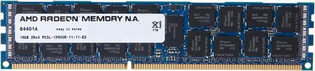 Main image of AMD Radeon 16GB ECC Registered DDR3 1600 (PC3 12800) Server Memory For CISCO Model ASC1600D1X/16GB