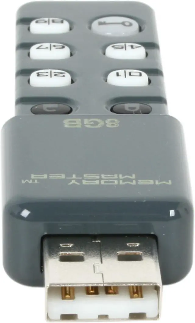 Alt view image 4 of 5 - Memory Master 8GB USB 2.0 Flash Drive 256bit AES Encryption P-FD8GBMMSEC-FS