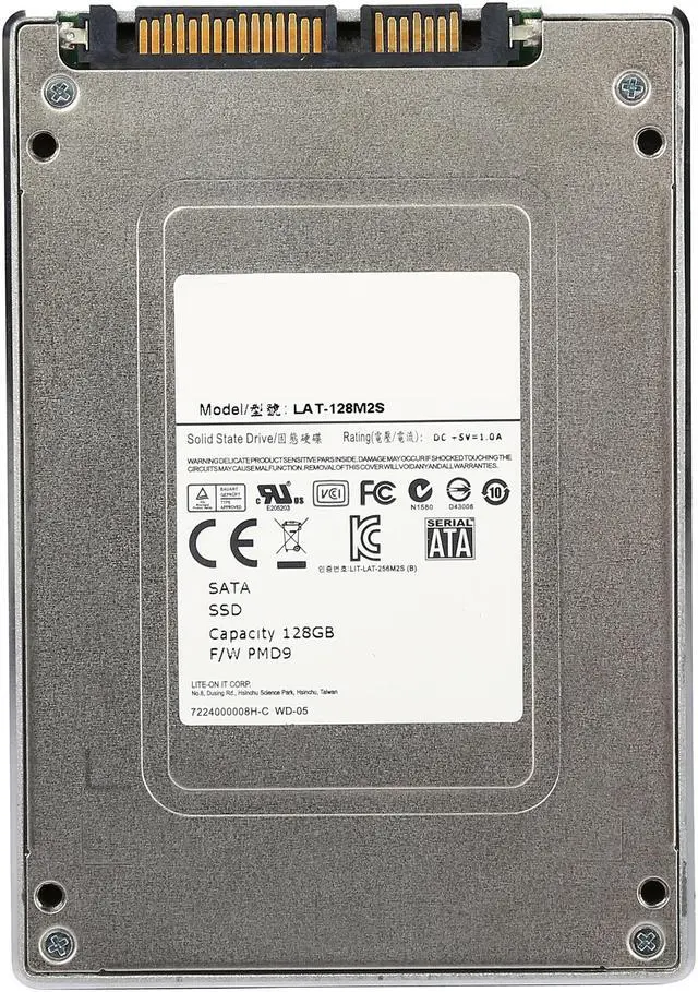 Alt view image 4 of 4 - Lite-On True Speed 2.5" 128GB SATA III MLC Internal Solid State Drive (SSD) LAT-128M2S