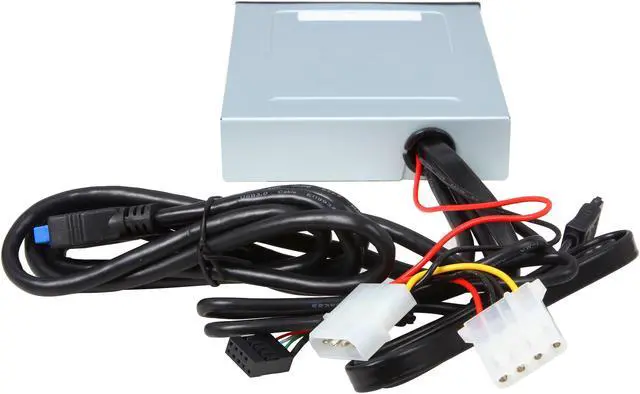 Alt view image 4 of 6 - Enermax ECR301 internal card reader w/ Super Charge USB Port (2.4v), USB 3.0 x1. 5-in-1 card readers: CF I/II/MD, Micro SD, SD/SDHC/SDXC/MMC/RSMMC, MS/MS PRO/MS PRO DUO, M2(MS MICRO)