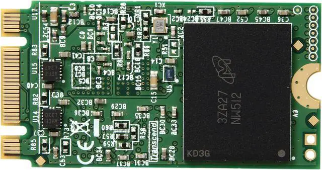 Alt view image 3 of 4 - Transcend MTS400 M.2 2242 128GB SATA III MLC Internal Solid State Drive (SSD) TS128GMTS400