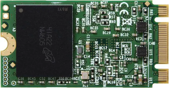 Alt view image 3 of 4 - Transcend MTS400 M.2 2242 256GB SATA III MLC Internal Solid State Drive (SSD) TS256GMTS400