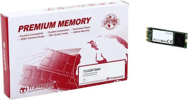 Alt view image 4 of 4 - Transcend MTS600 M.2 2260 32GB SATA III MLC Internal Solid State Drive (SSD) TS32GMTS600