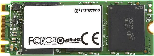 Alt view image 2 of 3 - Transcend MTS600 M.2 2260 128GB SATA III MLC Internal Solid State Drive (SSD) TS128GMTS600