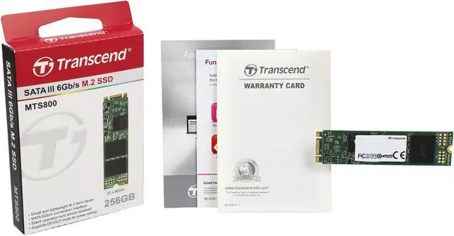 Alt view image 4 of 4 - Transcend MTS800 M.2 2280 256GB SATA III MLC Internal Solid State Drive (SSD) TS256GMTS800