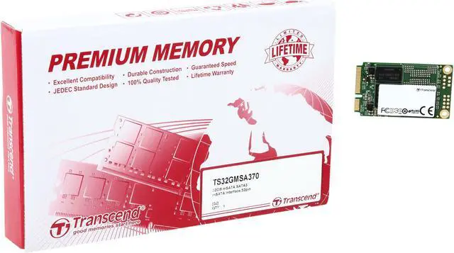 Alt view image 4 of 4 - Transcend mSATA 32GB SATA III MLC Internal Solid State Drive (SSD) MSA370 (TS32GMSA370)