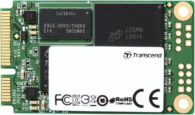 Alt view image 2 of 4 - Transcend mSATA 512GB SATA III MLC Internal Solid State Drive (SSD) MS370 (TS512GMSA370)
