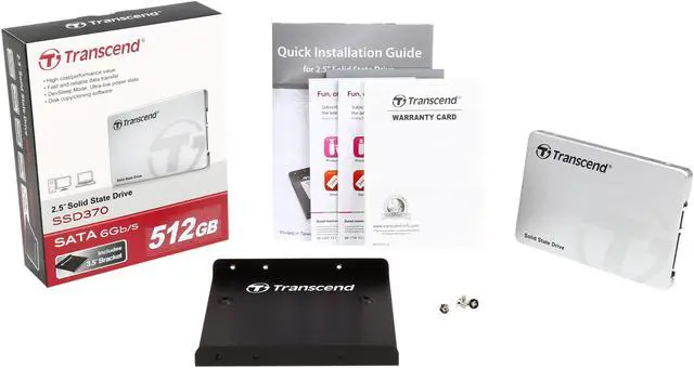 Alt view image 5 of 5 - Transcend 2.5" 512GB SATA III MLC Internal Solid State Drive (SSD) TS512GSSD370S