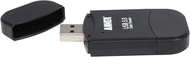 Alt view image 4 of 7 - Anker 68UNMCRD-B2U 8-in-1 Uspeed USB 3.0 Card Reader 8-in-1