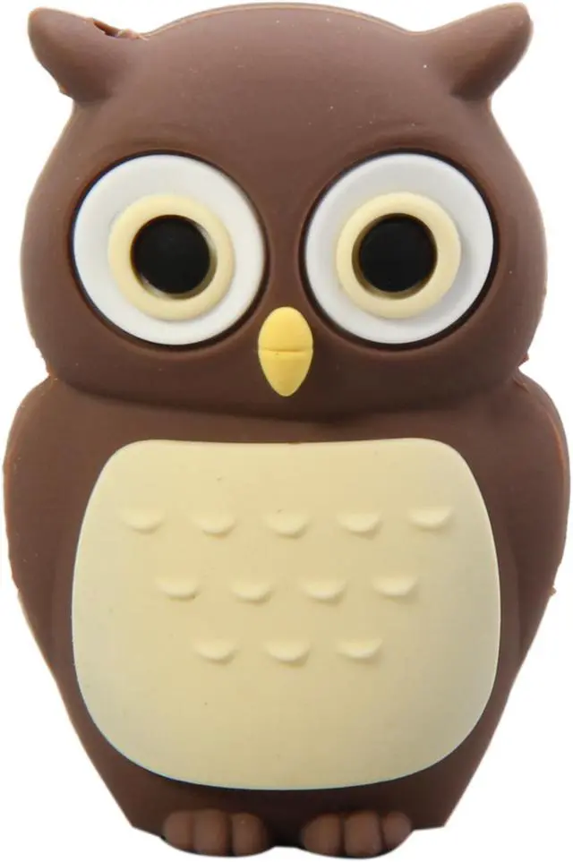 Alt view image 2 of 7 - Bone Collection Owl drive 4GB USB 2.0 Flash Drive (Brown) DR10021-4BR