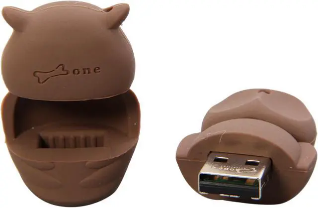 Alt view image 6 of 7 - Bone Collection Owl drive 4GB USB 2.0 Flash Drive (Brown) DR10021-4BR