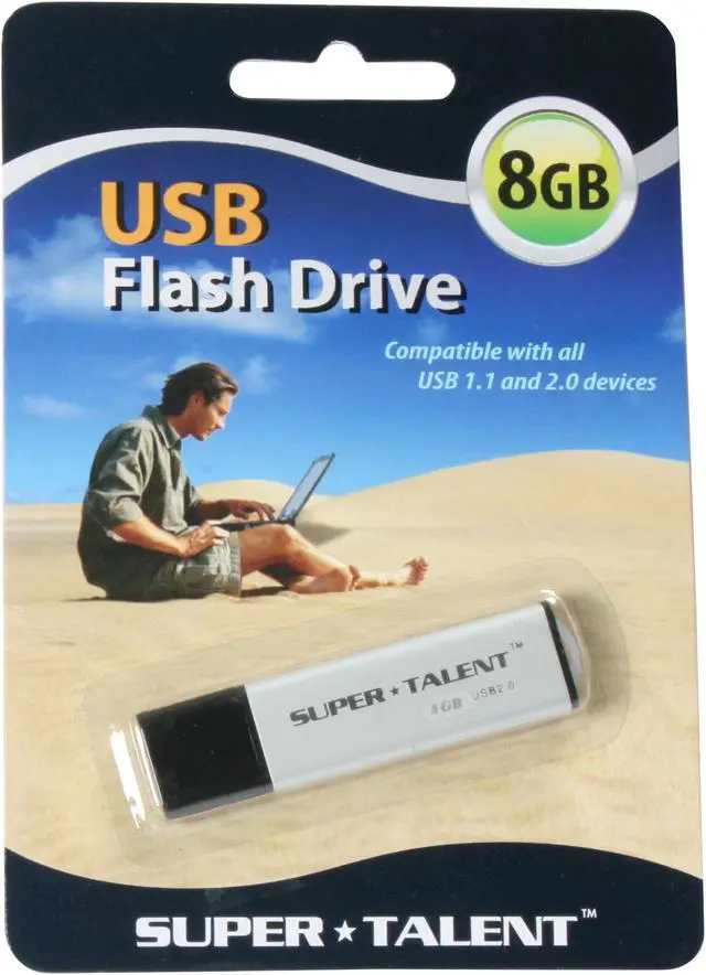 Main image of SUPER TALENT 8GB Flash Drive (USB2.0 Portable) USB8GB/120X-DH-S